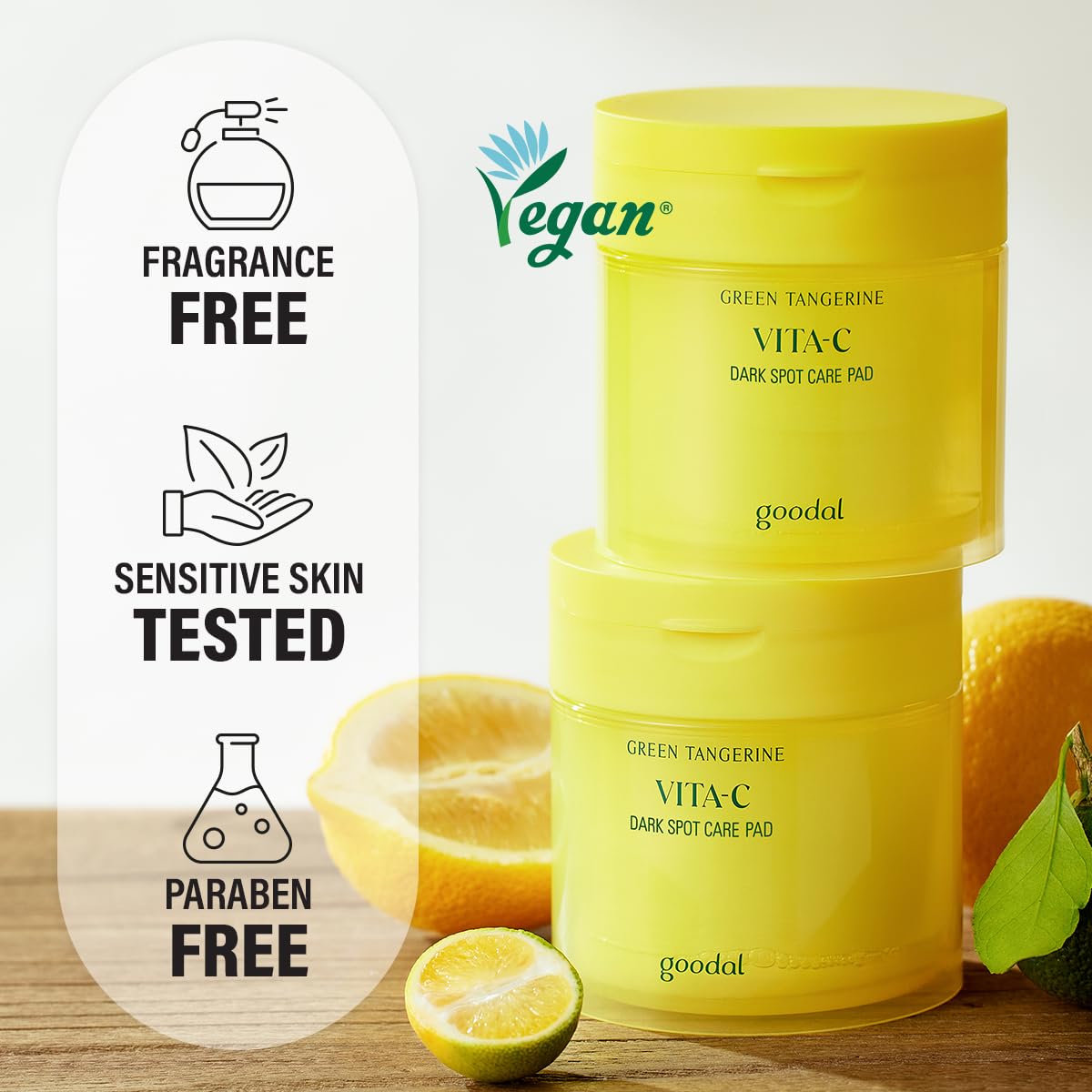 GOODAL Green Tangerine VITA-C Dark Spot Care Pad - 70 pads
