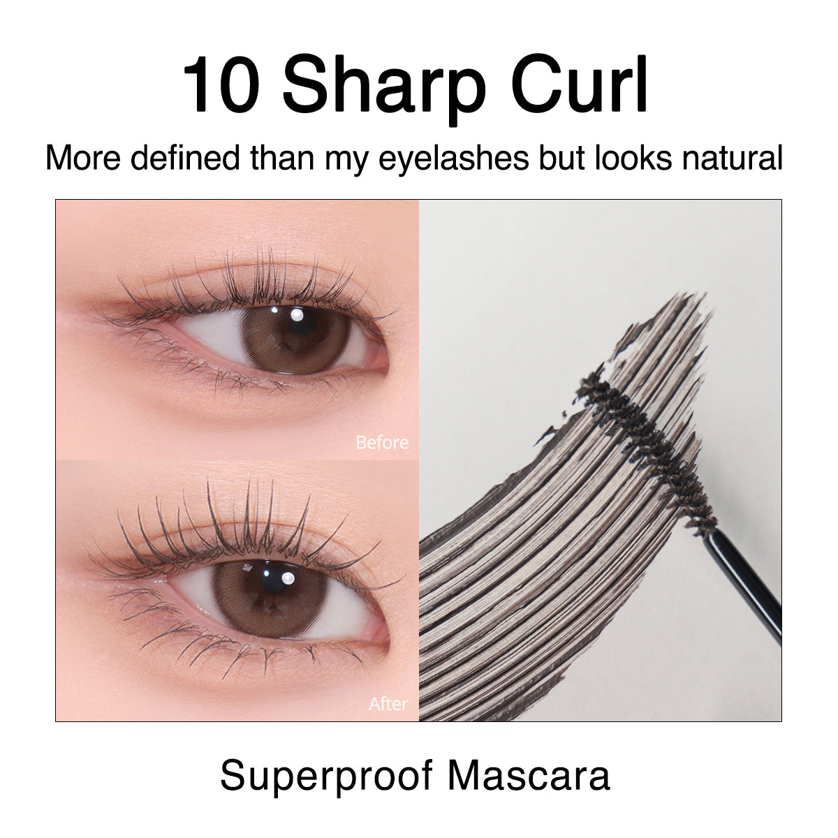 CLIO Kill Lash Superproof Mascara | Lengthening, Volumizing, Thick, Waterproof, Smudge Proof, Long Lasting